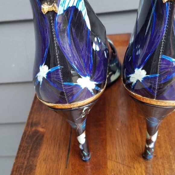 Ted Baker Patent Leather Butterfly Heels Size 39 - Picture 8 of 15